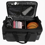 Nylon Duffel Bag with Shoe Compartment