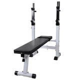 NNEVL Workout Bench with Weight Rack Barbell and Dumbbell Set 60.5kg