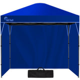 NNEMB 3x3m Ultra Compact Folding Gazebo, Walls, Carry bag, Portable Outdoor Popup Marquee for Camping Beach, Navy Blue