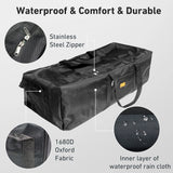 150L Folding Camping Storage Bag Waterproof Black