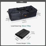 150L Folding Camping Storage Bag Waterproof Black