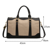 NNEOBA Vintage Travel Fitness Handbag Black