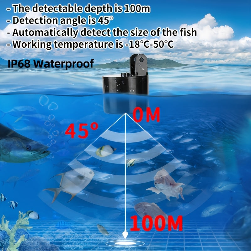 Fish Finder Sonar with Wired Transducer-1