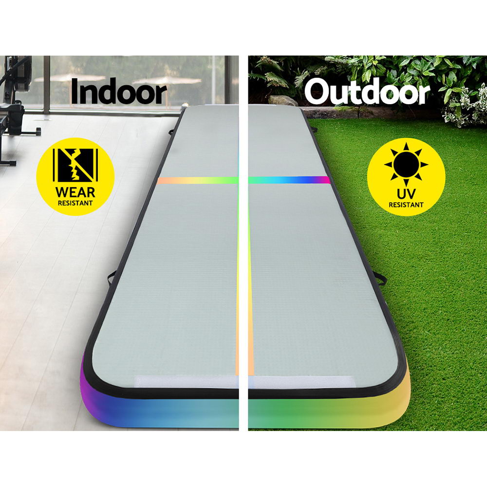 NNEDSZ 4X1X0.2M Air Track Inflatable Tumbling Mat Gymnastics Yoga Mat