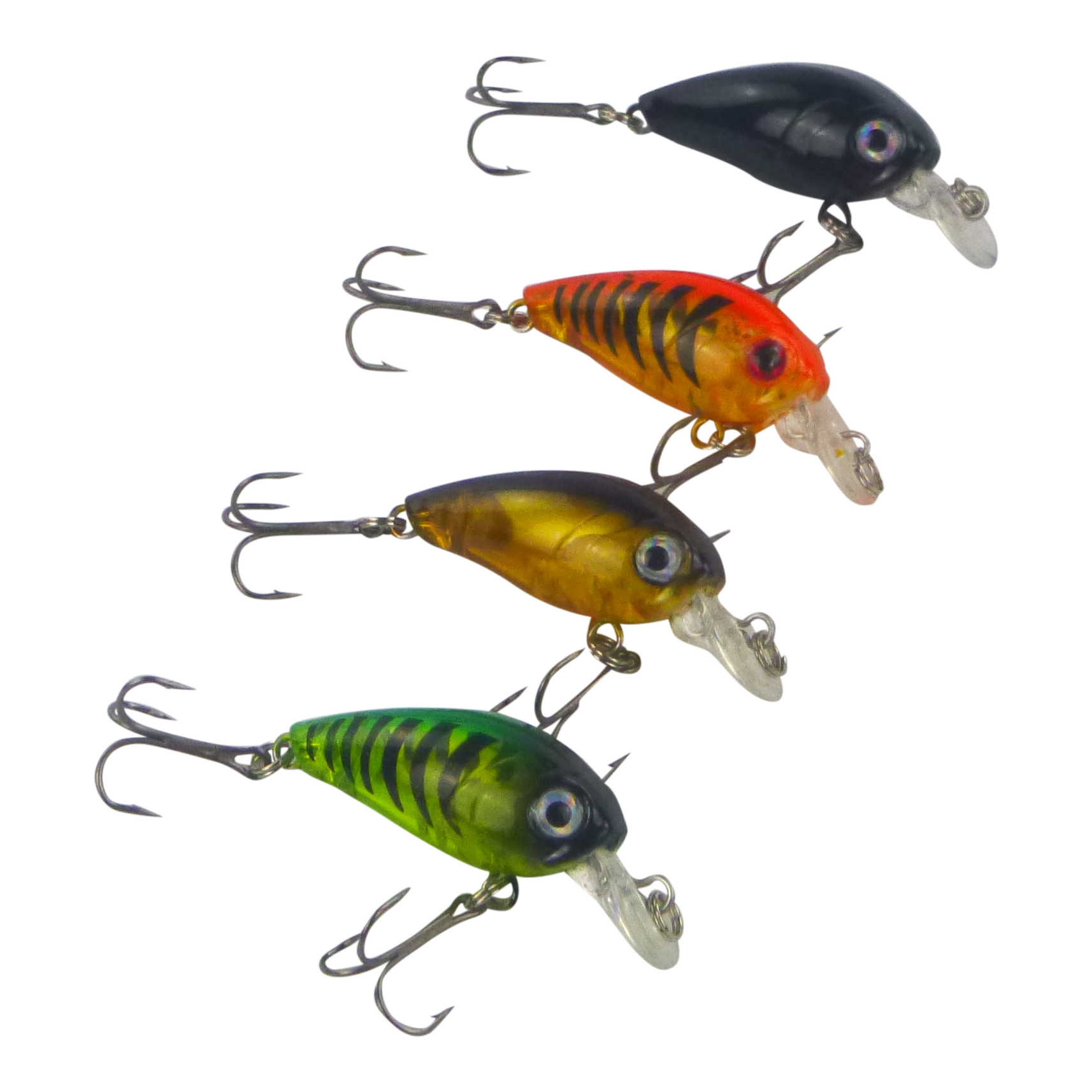 Finesse Chisana Crankbait, Green Bandit, 45mm-1