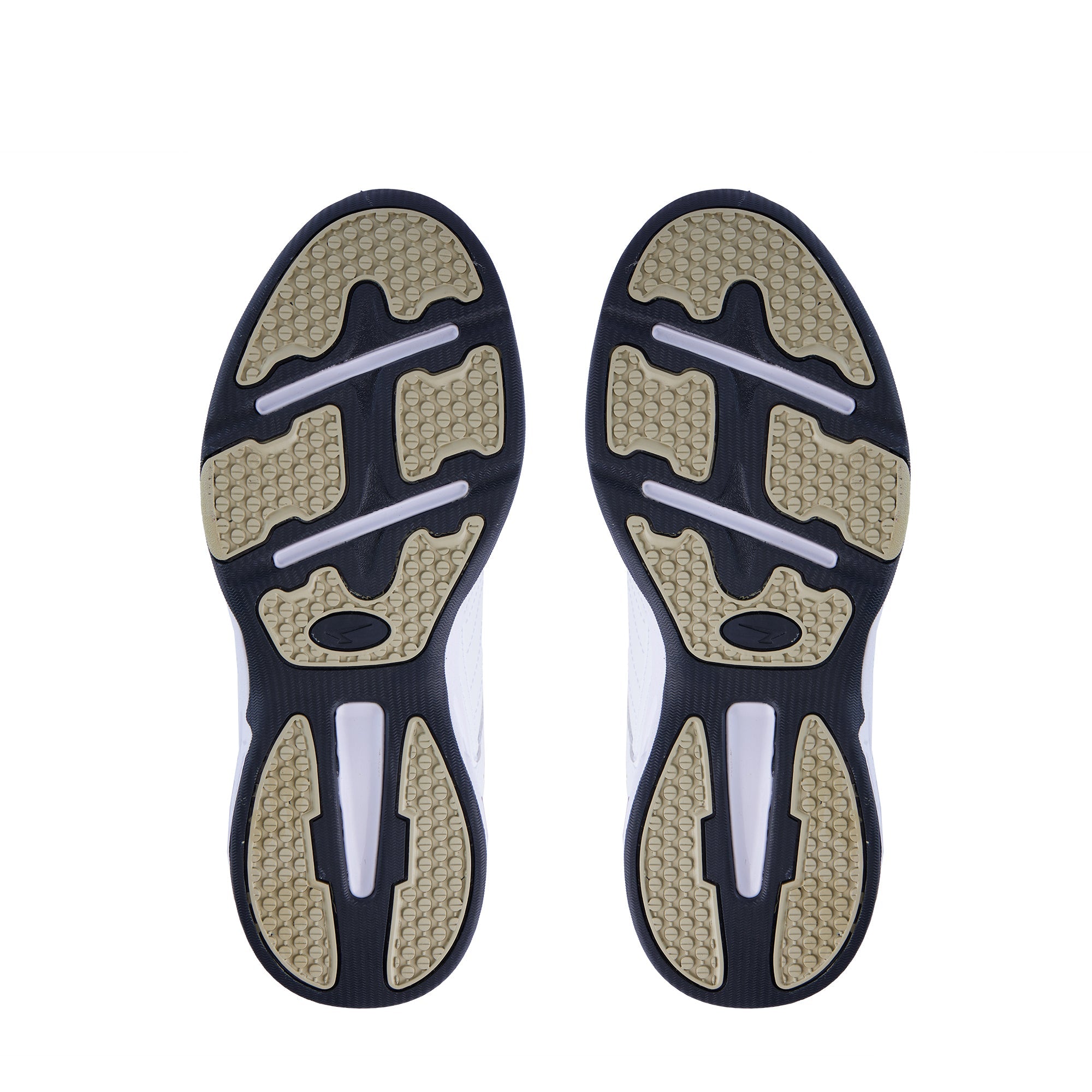 Defy Senior Leather V Strap Cross Trainer  - White Navy