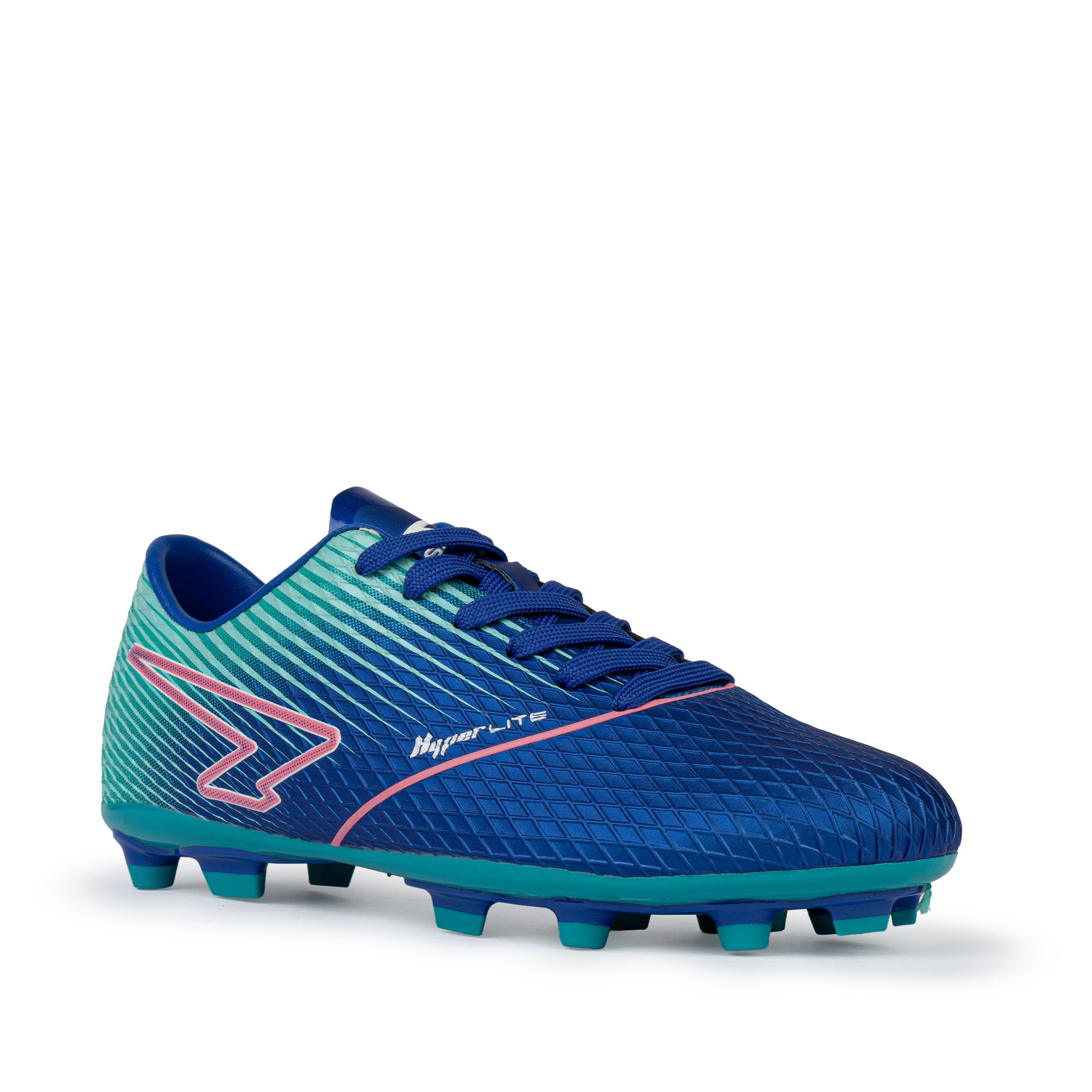 Equaliser Junior Football Boots Royal/Mint/Pink