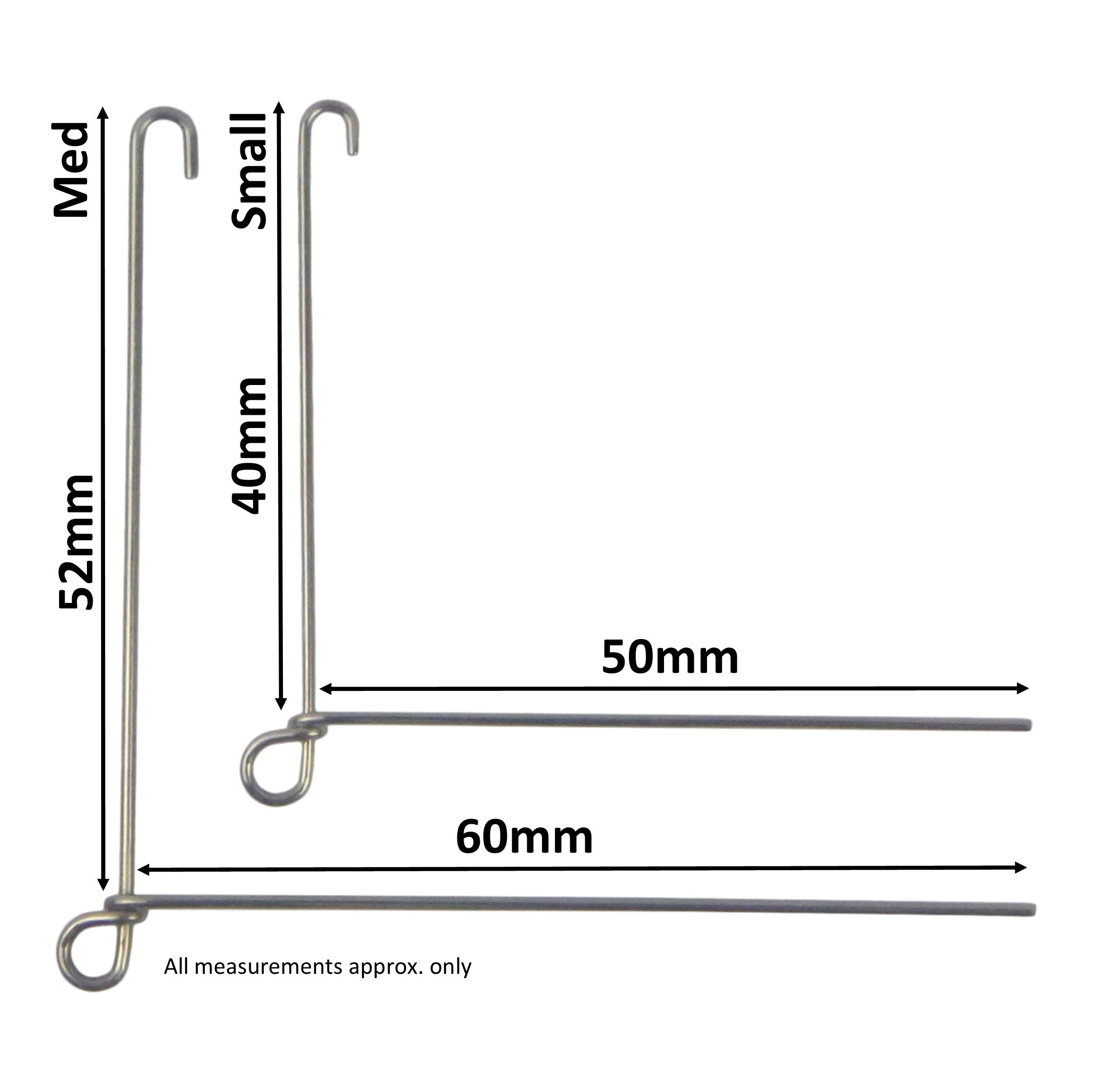 Artizan Spinnerbait Forms, Closed Eye, Small, Qty 8-1