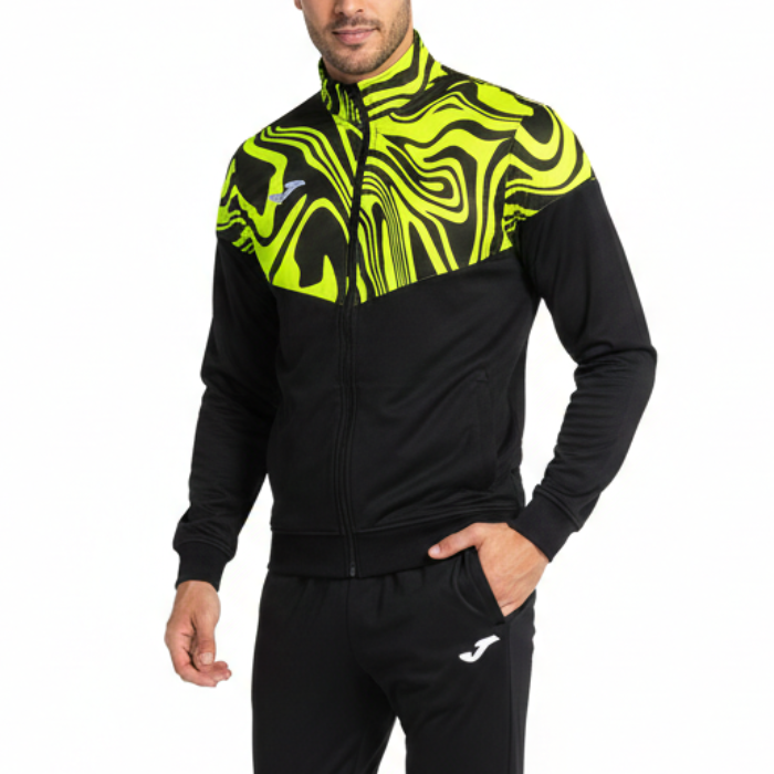 Lion II Elite training Tracksuit European Style Slim-Fit - black/fluo - Joma