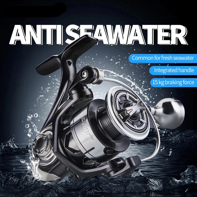 NNEOBA 7000 Series Saltwater Spinning Reel 5KG Drag Silver-4