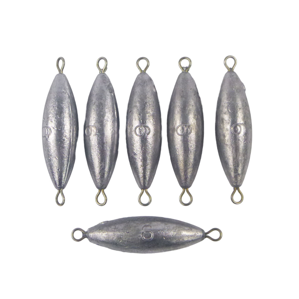 Swimerz 6oz Torpedo Trolling Sinker, Lead 6 Pack-0