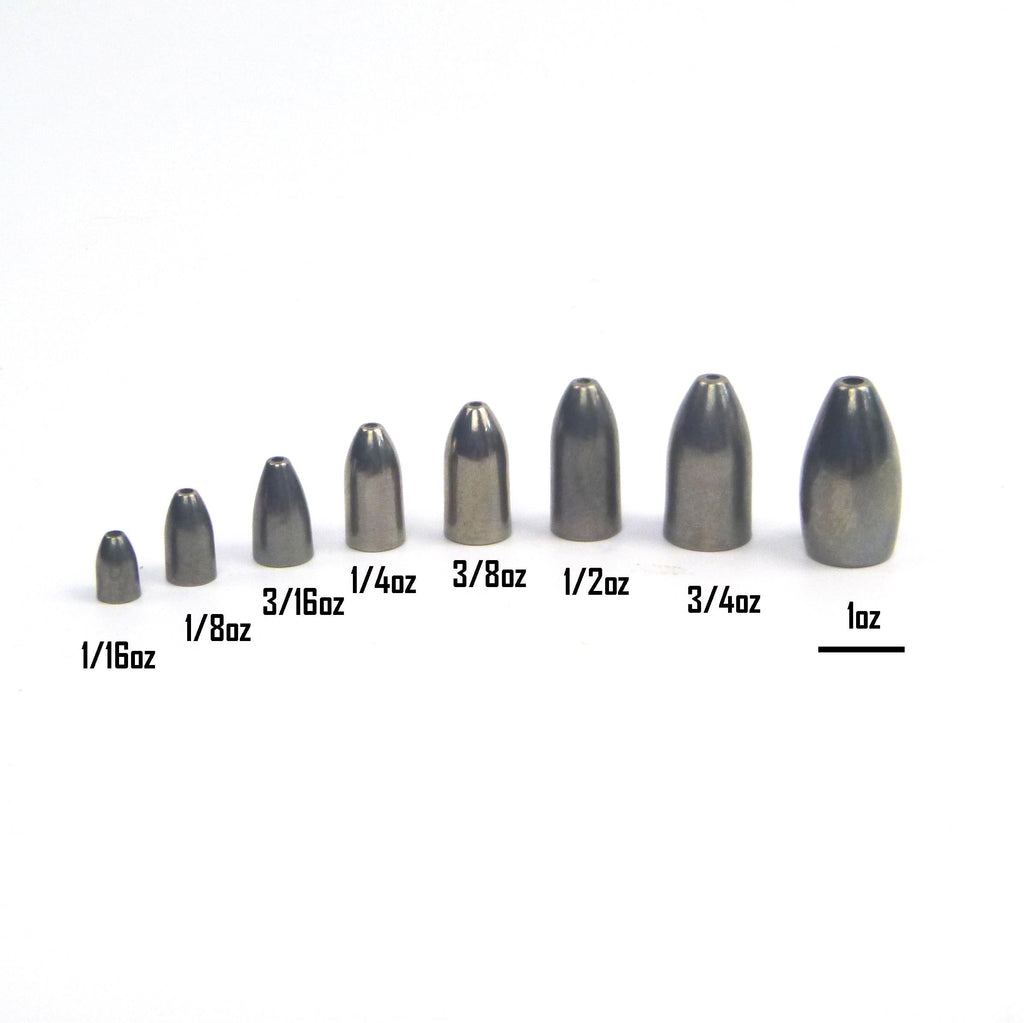 Swimerz 3/16 oz Tungsten Bullet Sinker. Qty 8.-1