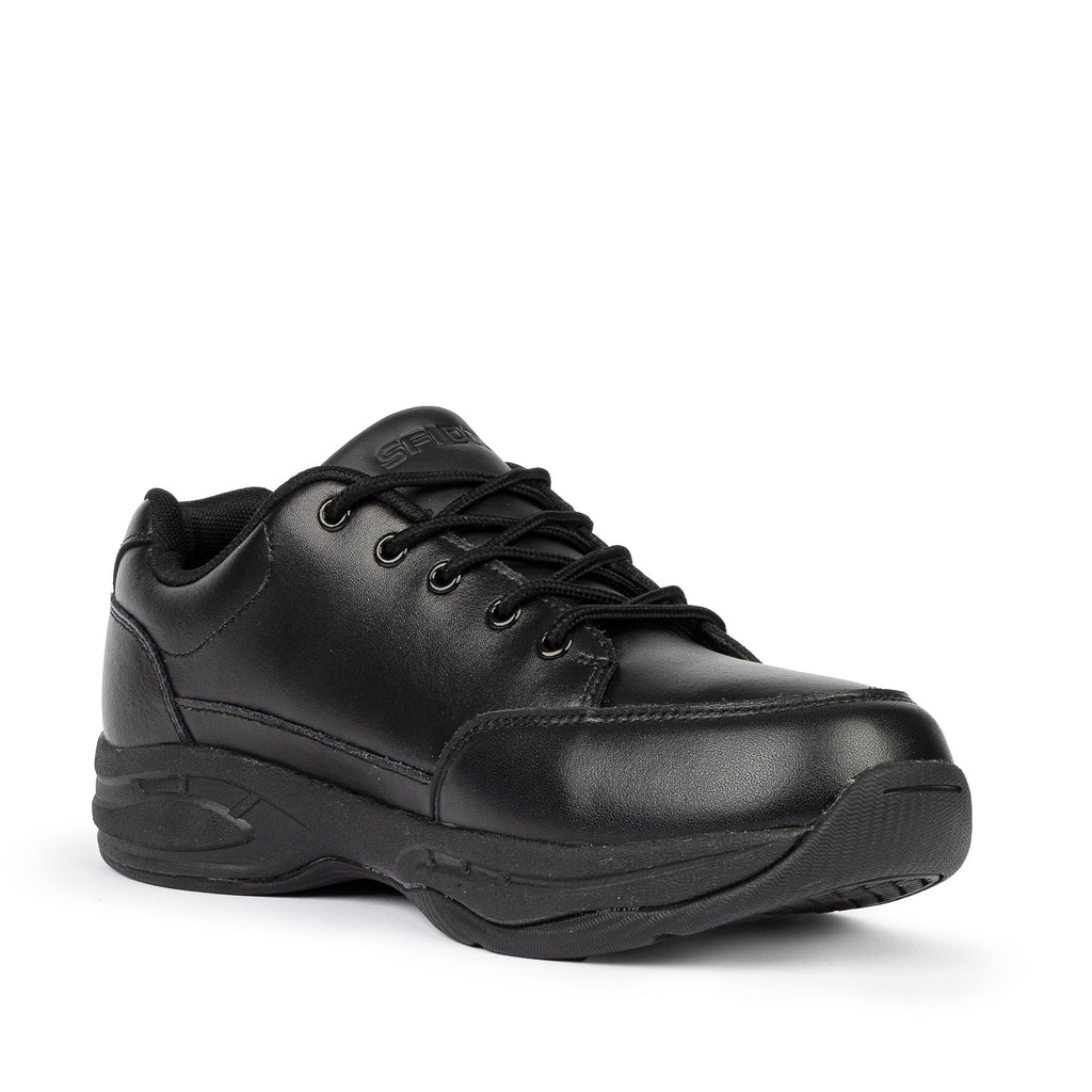 Alex 2 Senior Leather Lace Up School Shoe - Black