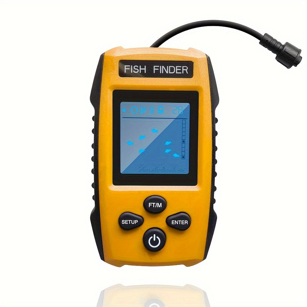 Wired Portable Sonar Fish Finder with Depth Alarm-4