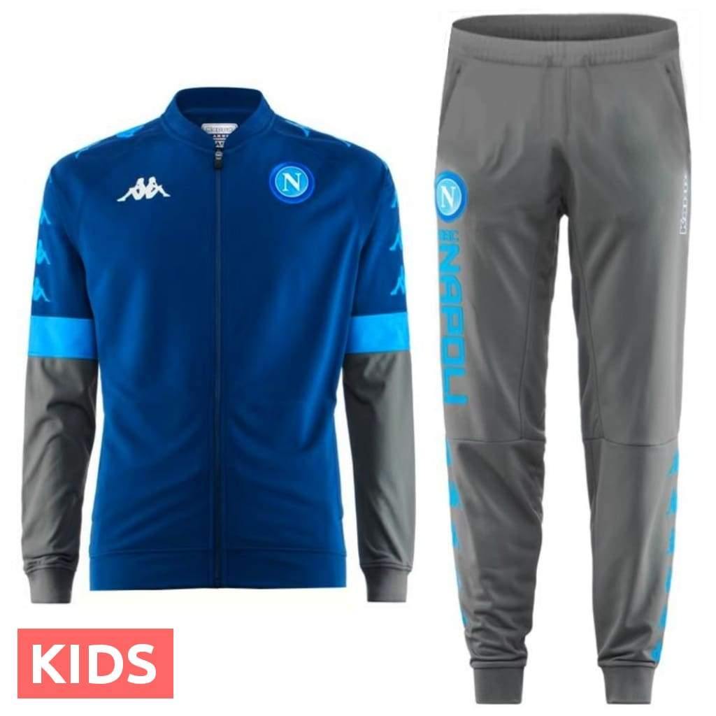 Kids - SSC Napoli UCL presentation soccer tracksuit 2019/20 - Kappa