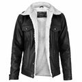 Leather Sherpa Jacket-0