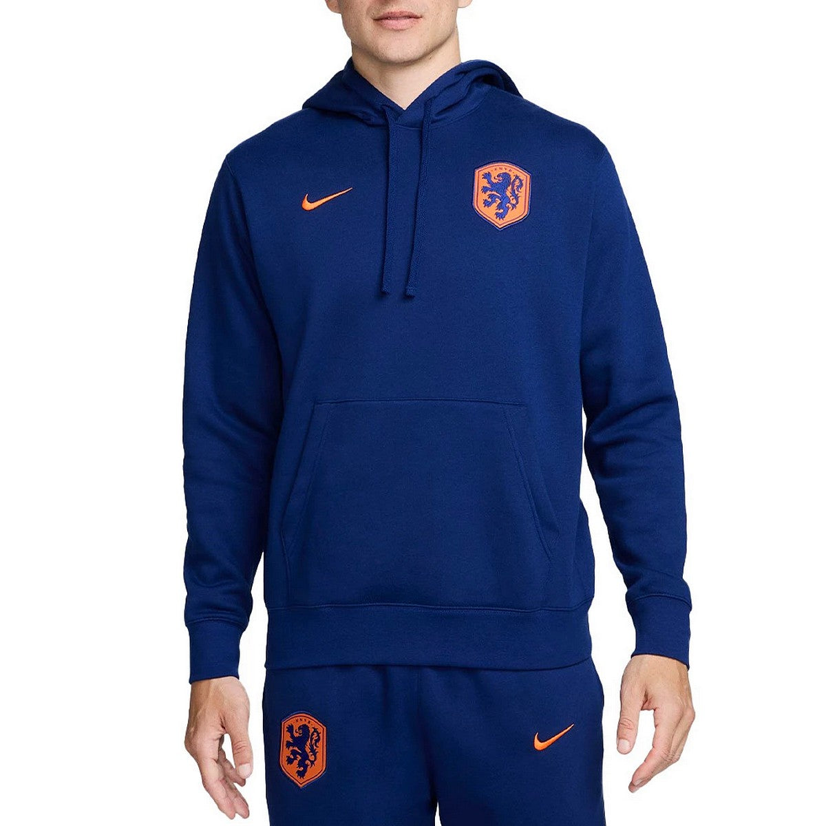 Netherlands navy blue Casual fleece presentation tracksuit 2024/25 - Nike