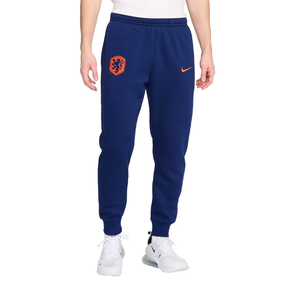 Netherlands navy blue Casual fleece presentation tracksuit 2024/25 - Nike