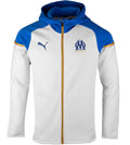Olympique Marseille white/blue Casual hooded presentation jacket 2023/24 - Puma