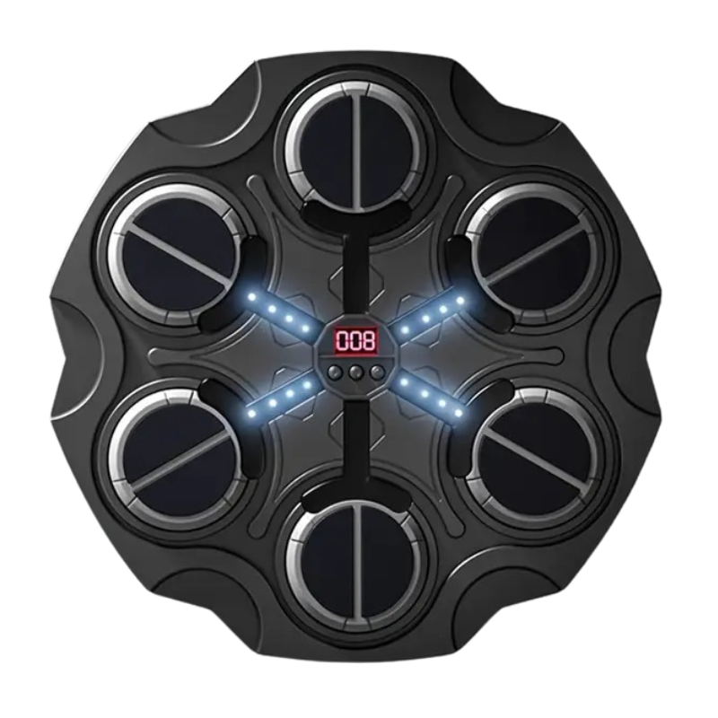 Wall-Mounted Smart Boxing Game with LED & Gloves