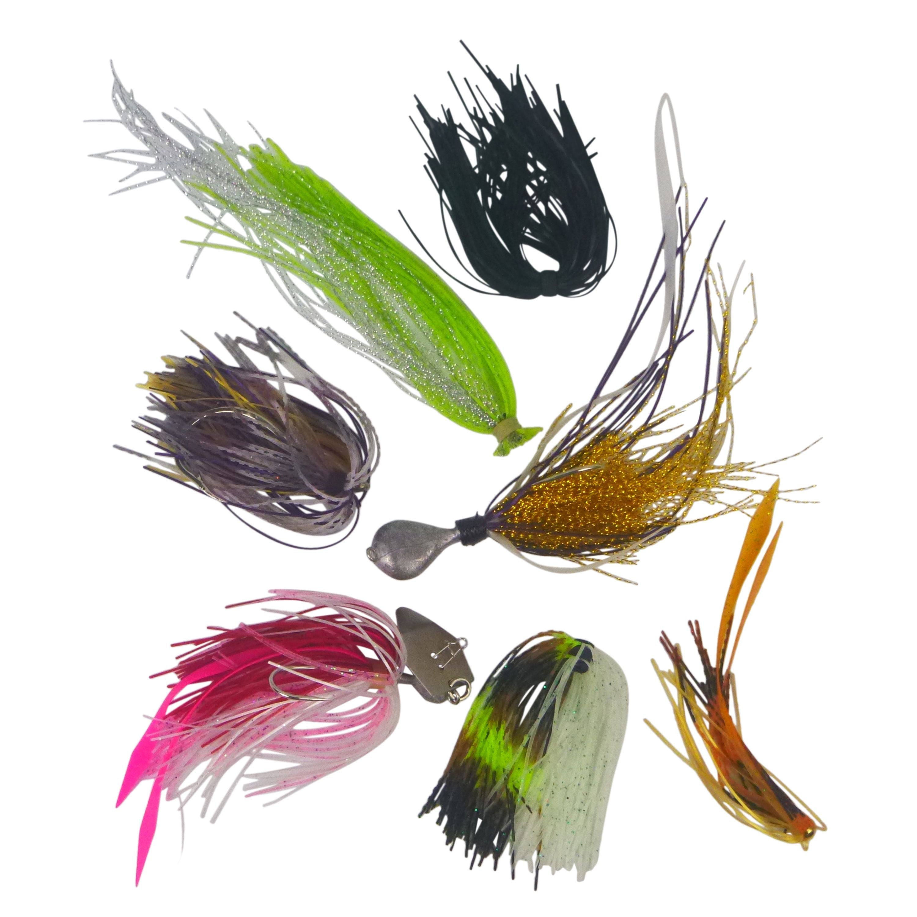 Artizan 22 strand silicon skirt, Green Ripple, Pack of 20-2